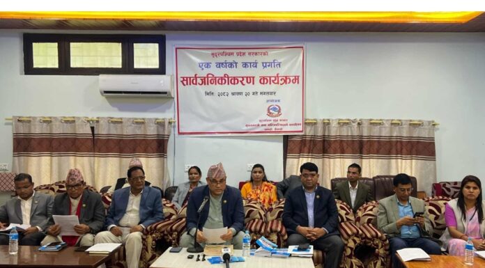 मुख्यमन्त्री शाह नेतृत्वको सरकारको एक वर्ष पूरा : सडक, खानेपानी, सिंचाइ र कानुनी कार्यमा उल्लेखनीय प्रगति भएको भनाई