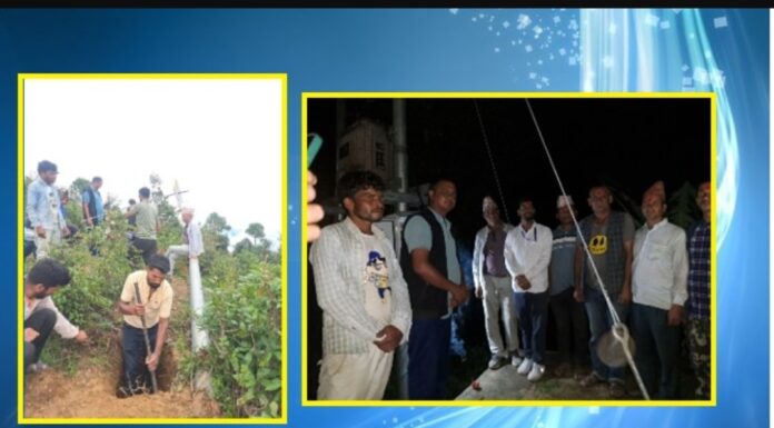 शर्माली बजारमा पहिलोपटक बिजुली बत्ती, स्थानीयमा उत्साह