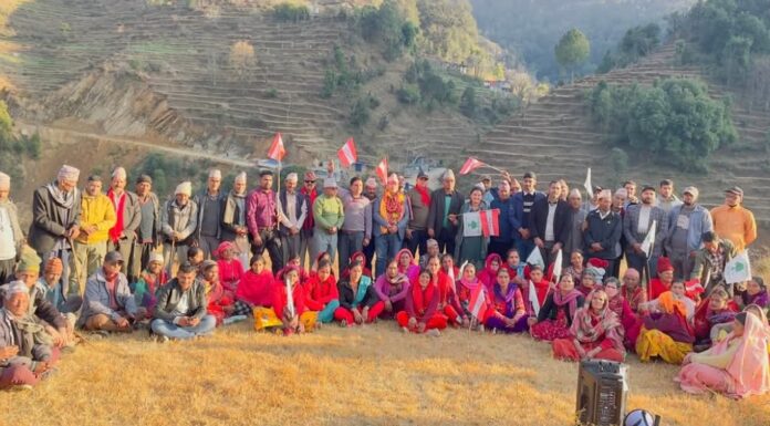 बैतडीमा कांग्रेसमा नयाँ उम्मेदवार पाएको भन्दै गाउँ-गाउँका कार्यकर्तामा उत्साह